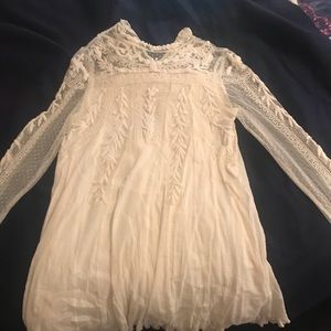 Free people long sleeve lace dress